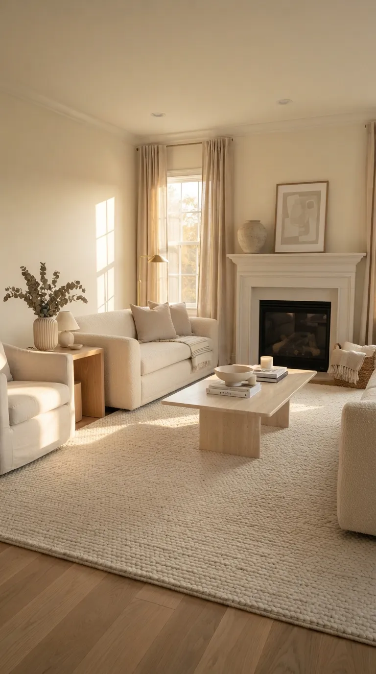 modern classic living room Soft Ivory Layers