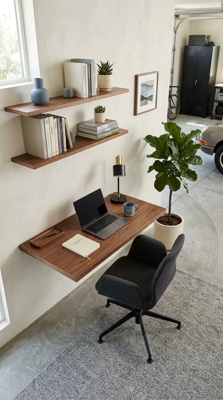 modern garage loft Compact Home Office