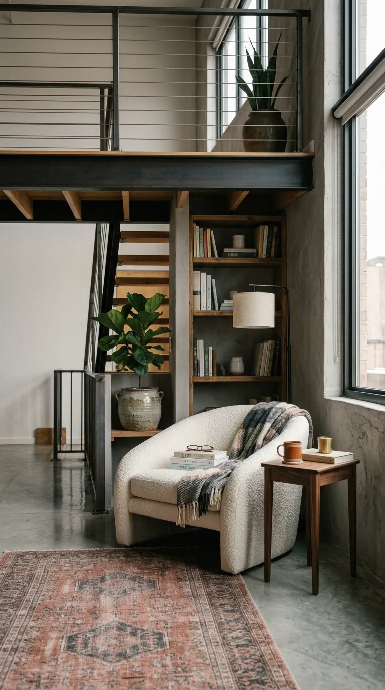 modern garage loft Cozy Reading Corner