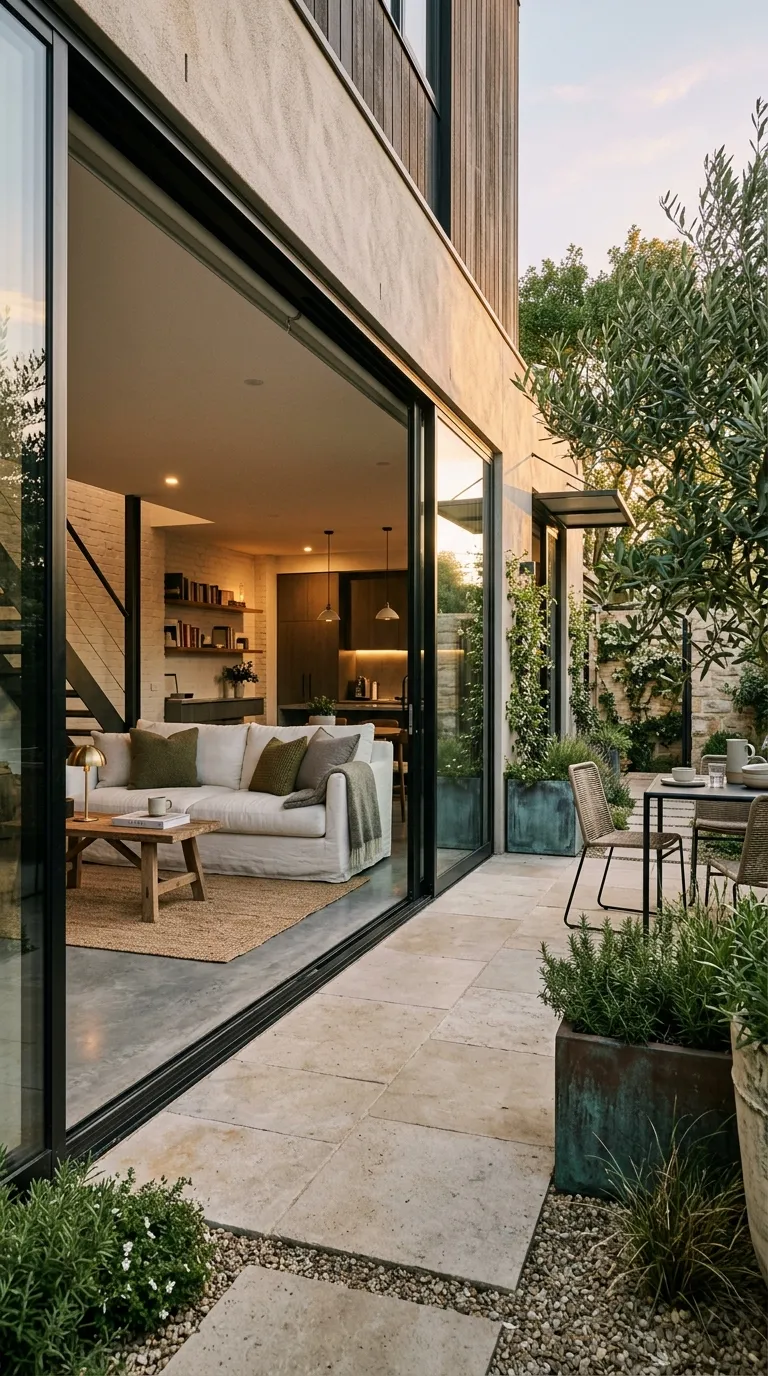 modern garage loft Indoor-Outdoor Connection
