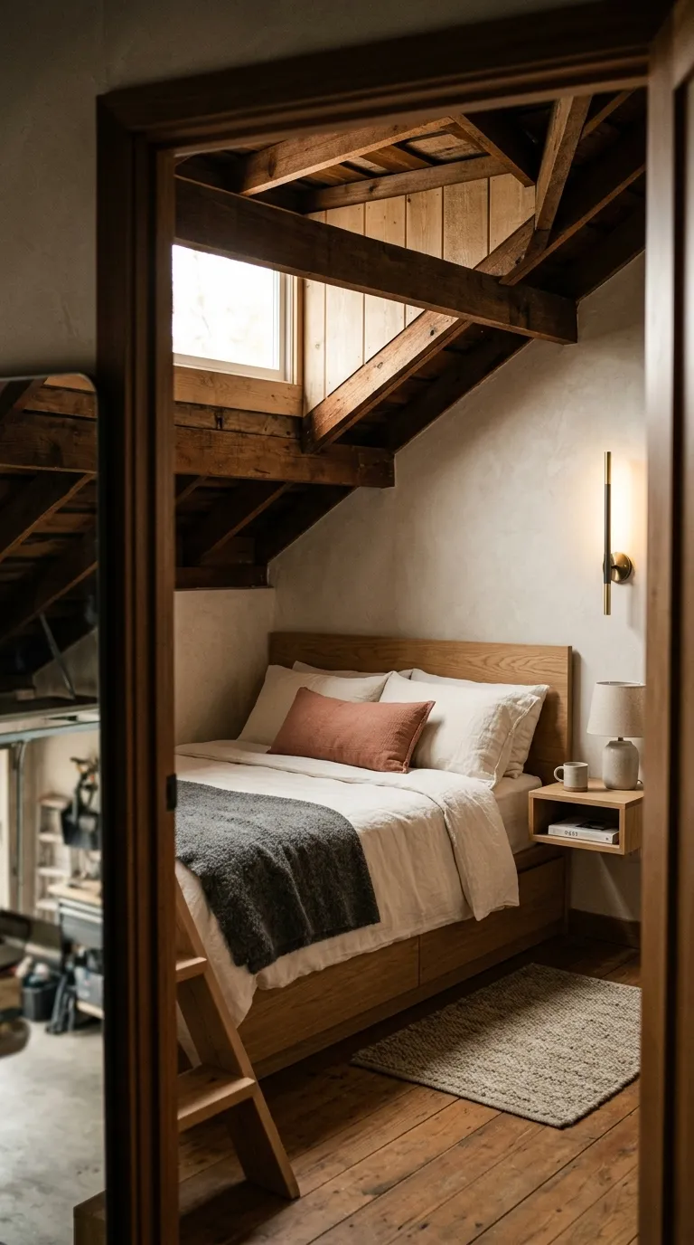 modern garage loft Loft Bedroom Nook
