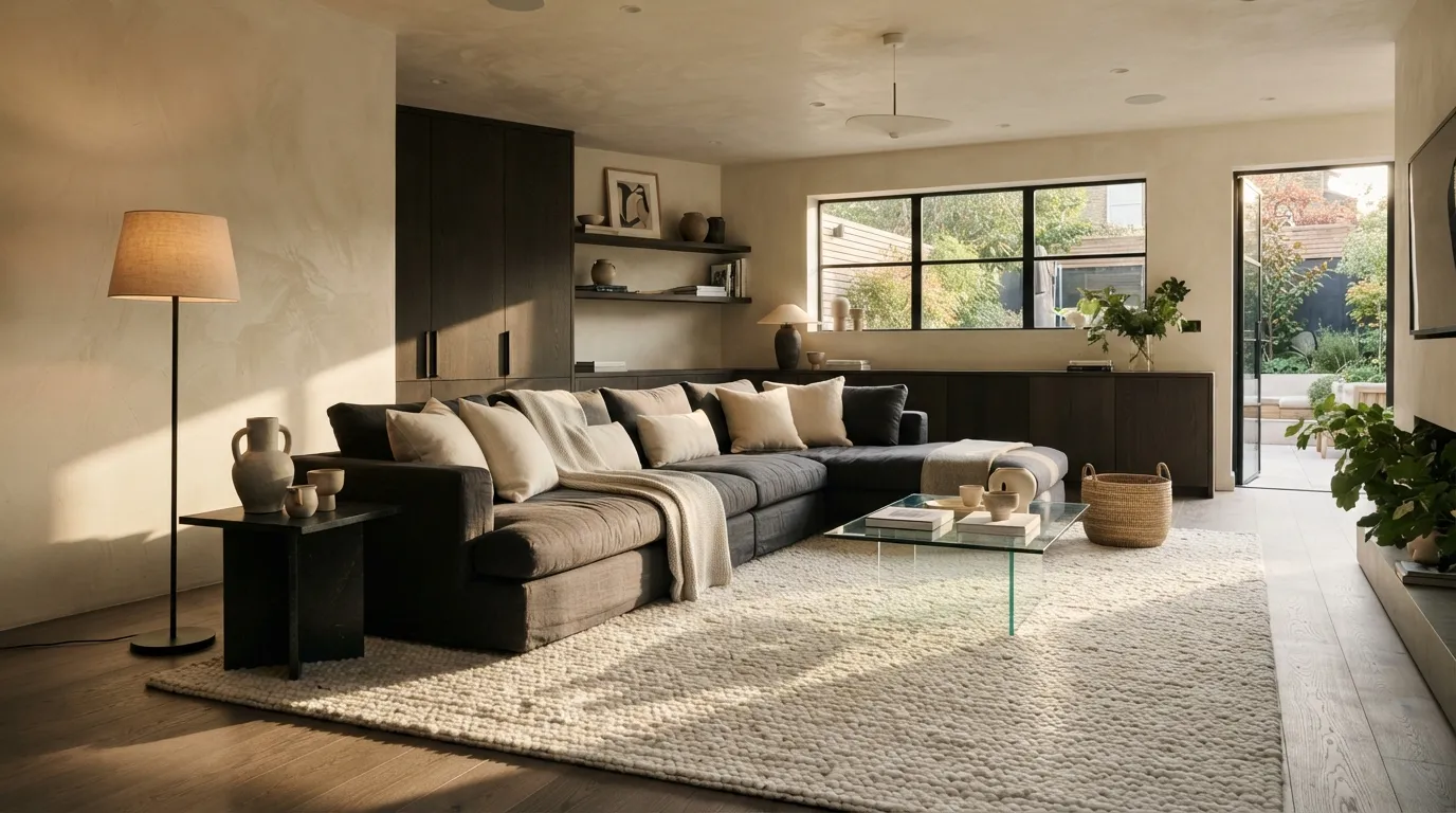 modern home color palette ideas Charcoal and Cream