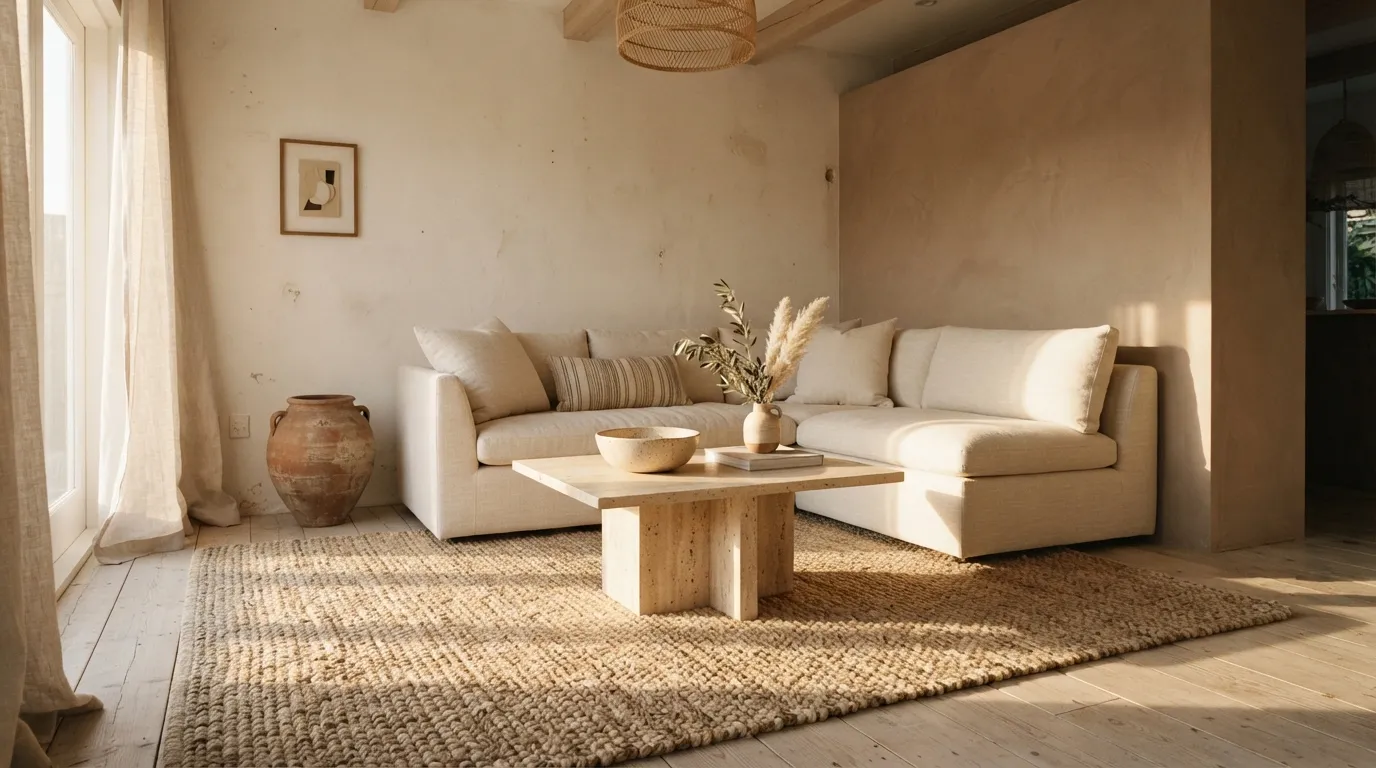modern home color palette ideas Clay and Warm White