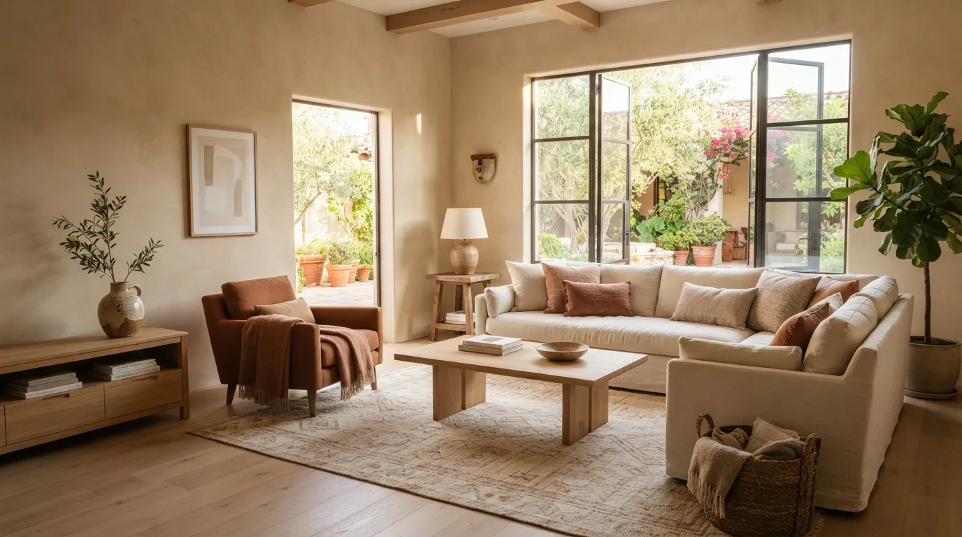 modern home color palette ideas Terracotta and Sand