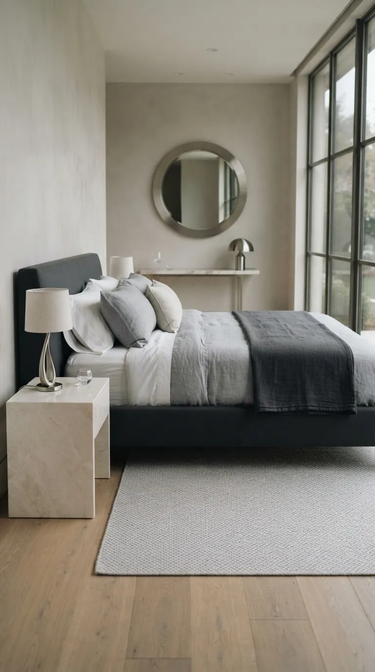 modern luxury bedroom decor ideas Add Marble for a Refined Finish