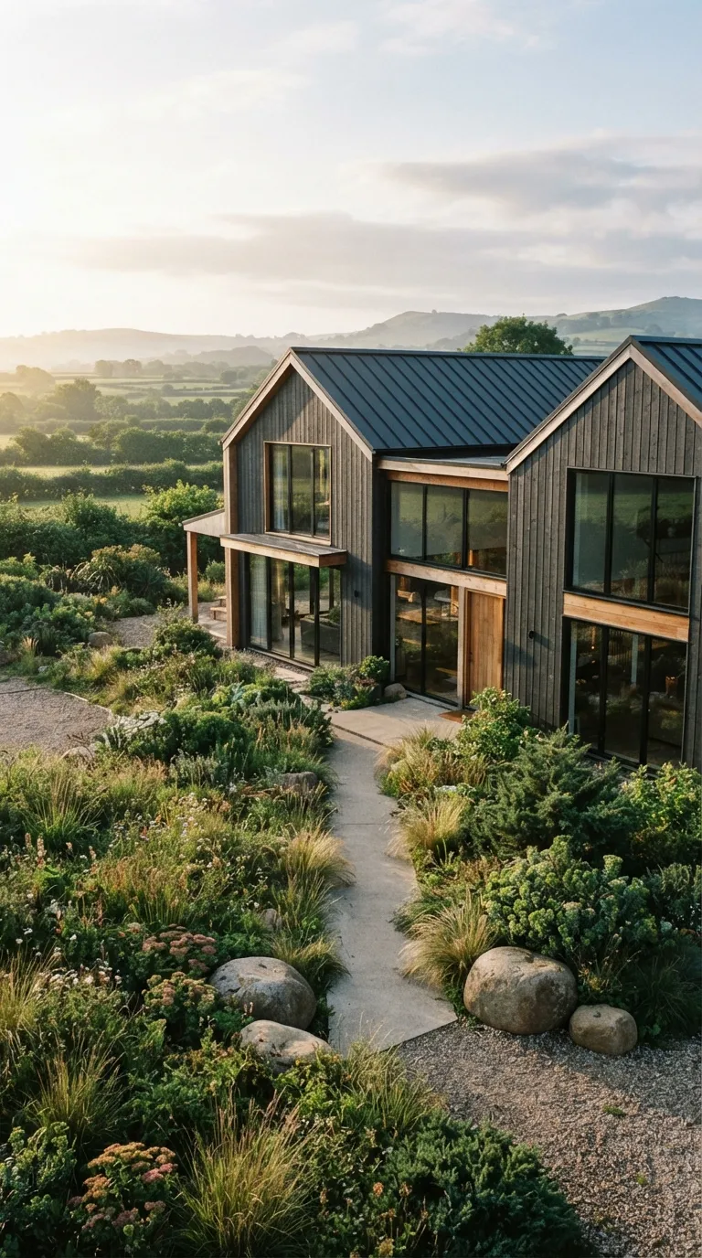 modern minimalist barn house Minimalist Landscape