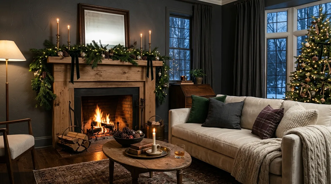 moody christmas decor