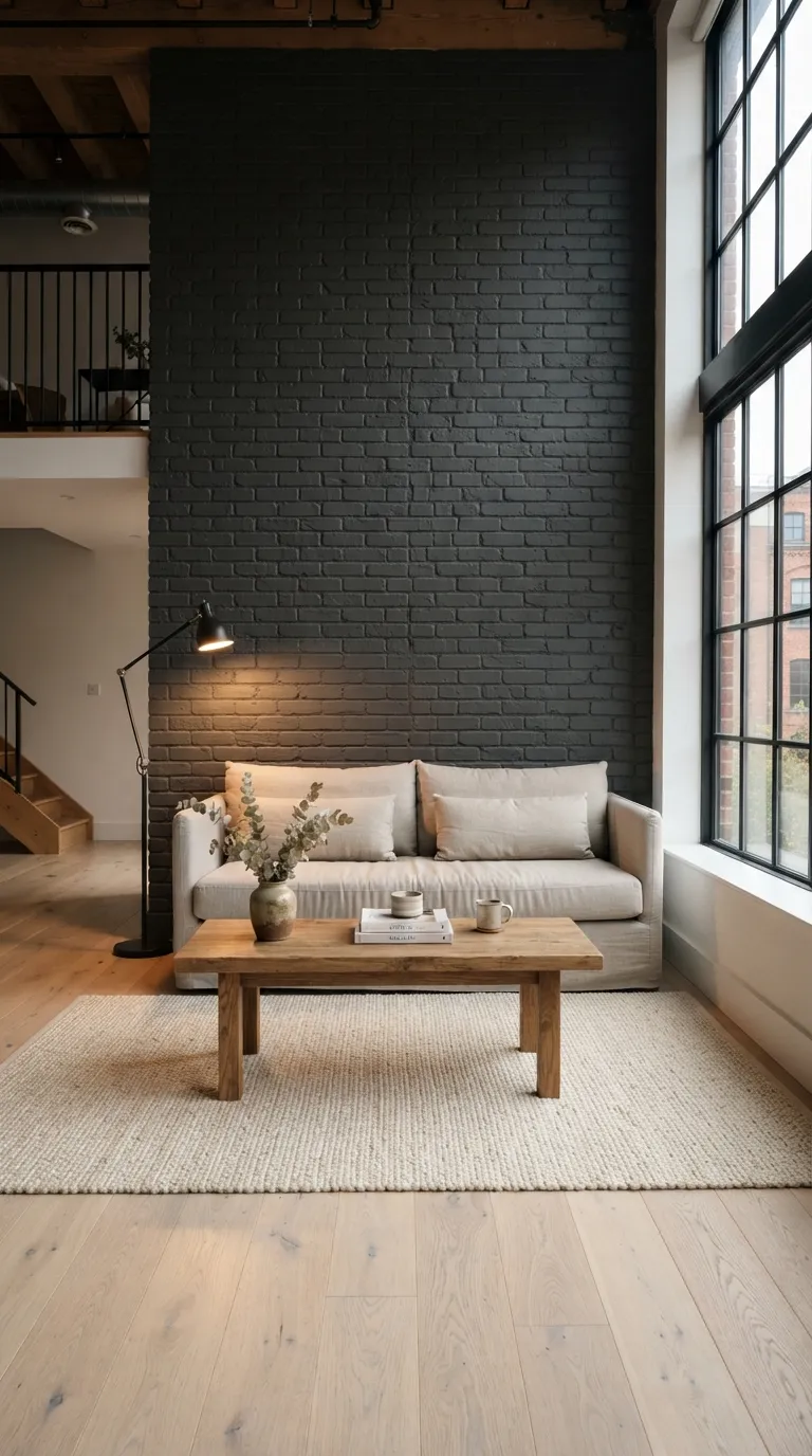 moody loft designs Charcoal Brick Loft