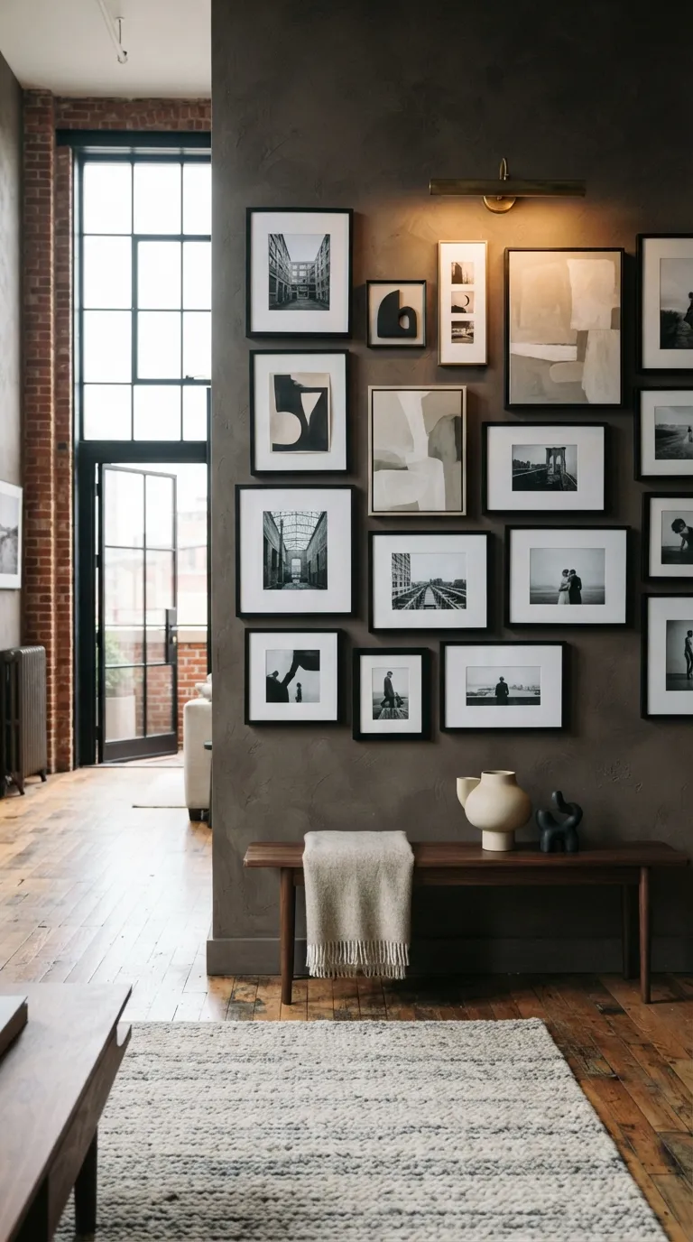 moody loft designs Moody Gallery Wall