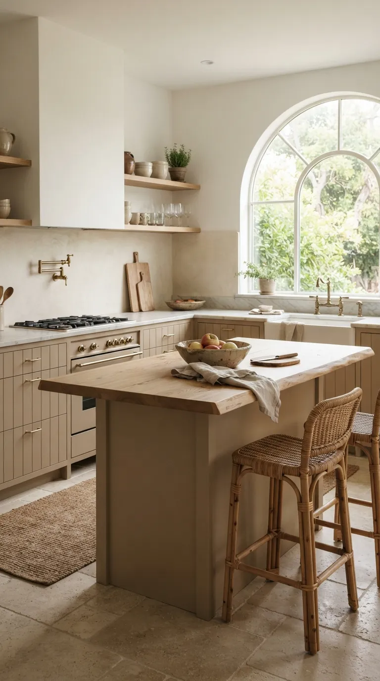 neutral kitchen color palette ideas Beige With Natural Texture