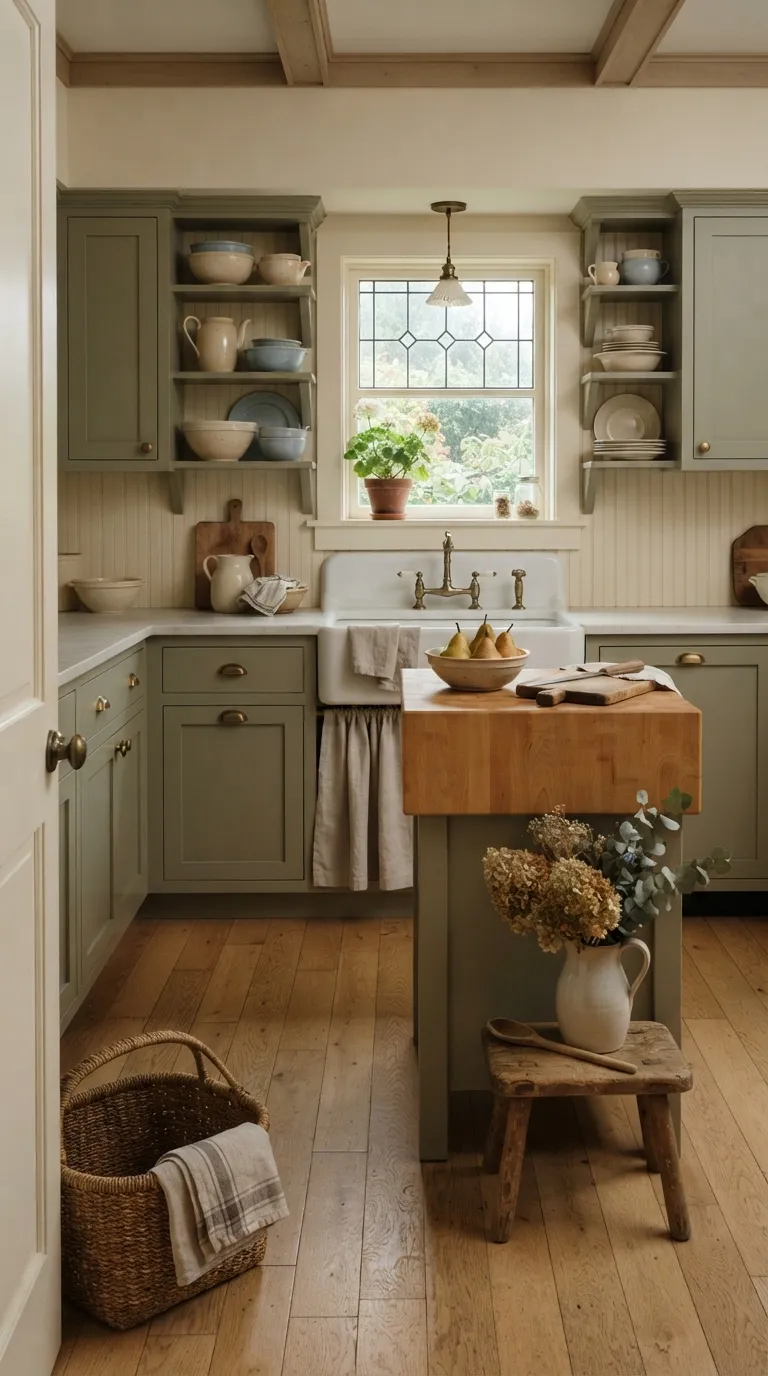 sage green kitchen color ideas Sage Green Cottage Style