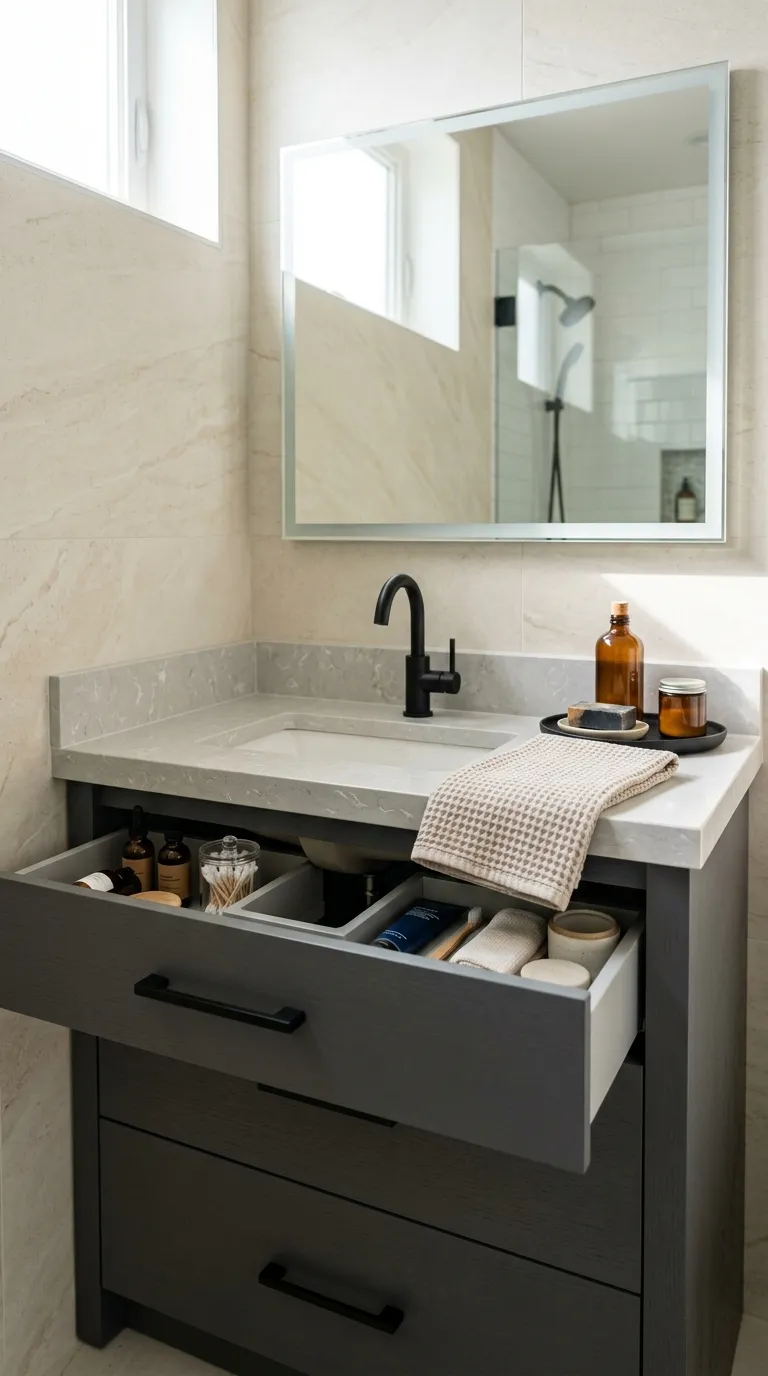 small bathroom vanity ideas Choose a Vanity With Drawers