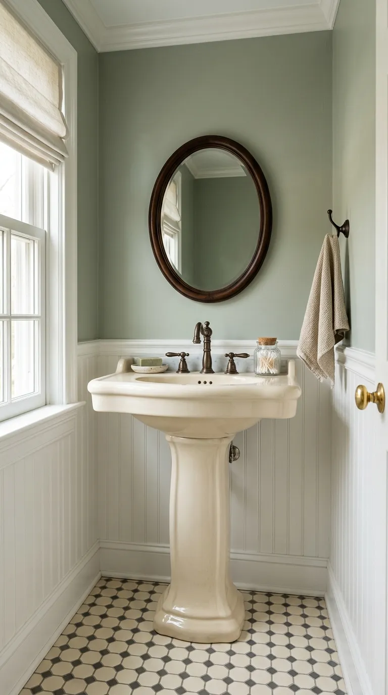small bathroom vanity ideas Try a Pedestal-Style Vanity