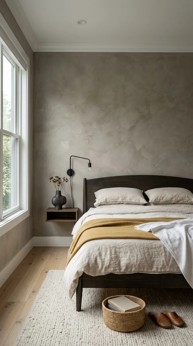 small luxury bedroom decor ideas Add a Textured Accent Wall