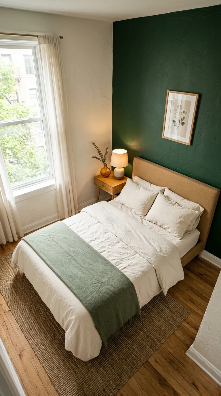 small luxury bedroom decor ideas Give One Wall a Rich Color