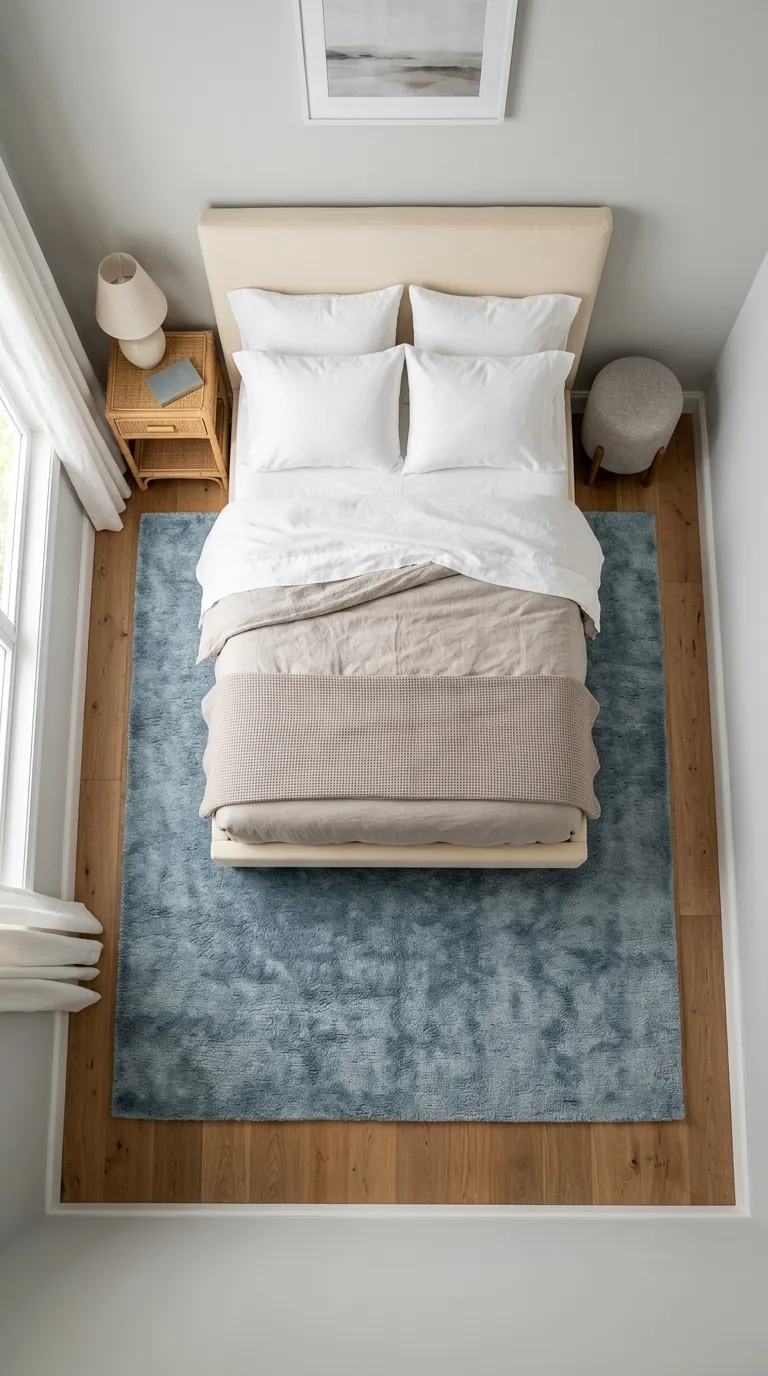 small luxury bedroom decor ideas Use a Plush Area Rug