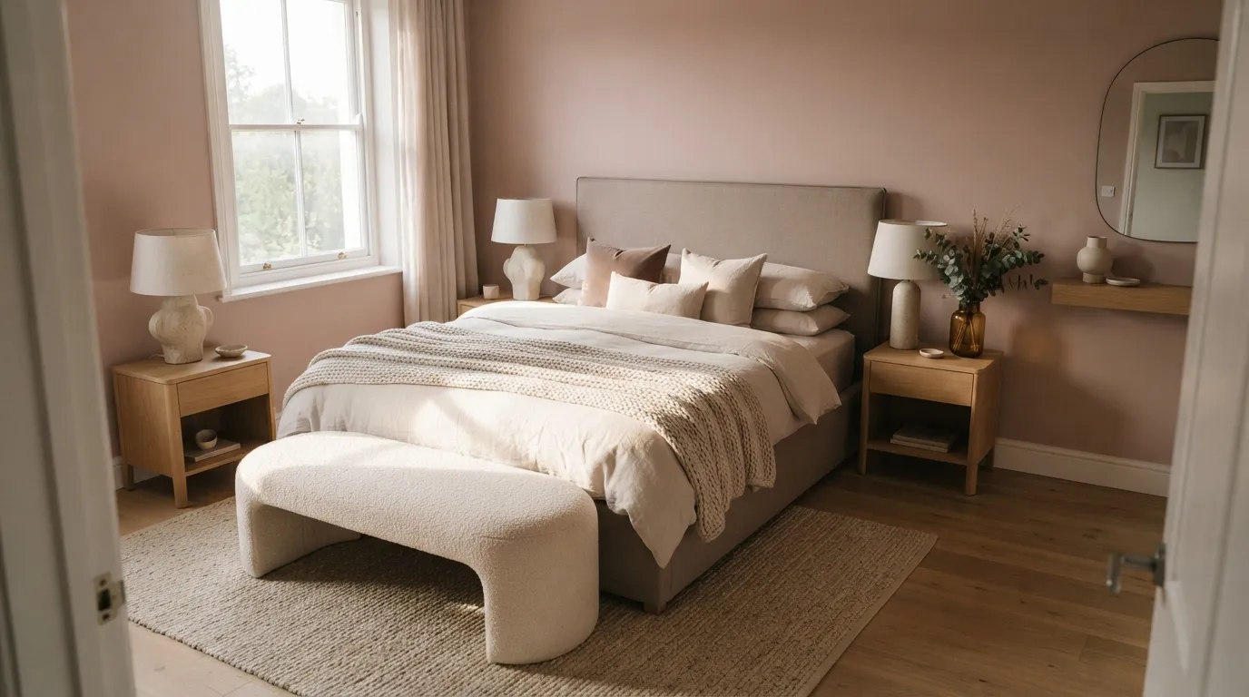 trending color combinations for home Blush and Warm Taupe
