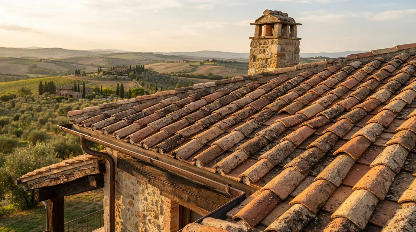 tuscan house Terracotta Roof Tiles