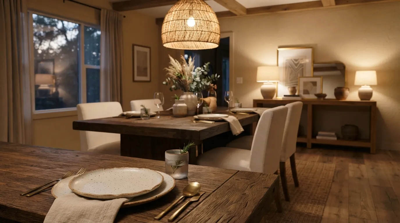 warm neutral color schemes for home Biscuit and Dark Oak