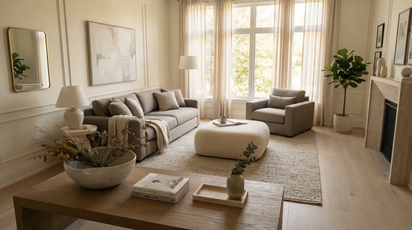 warm neutral color schemes for home Vanilla and Warm Gray