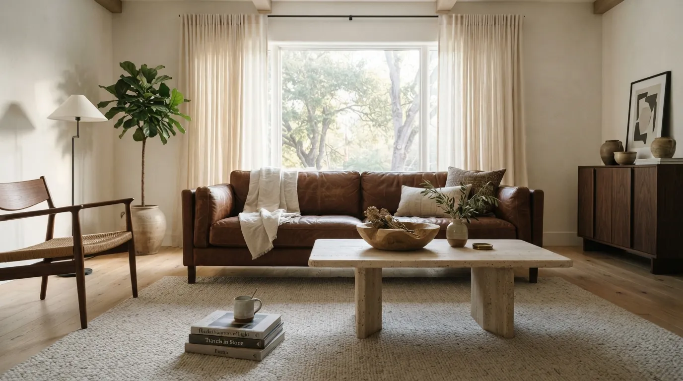 warm neutral color schemes for home Warm White and Chestnut