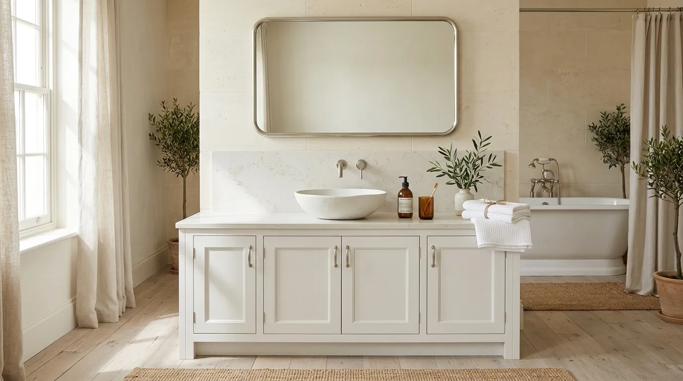 white bathroom vanity ideas