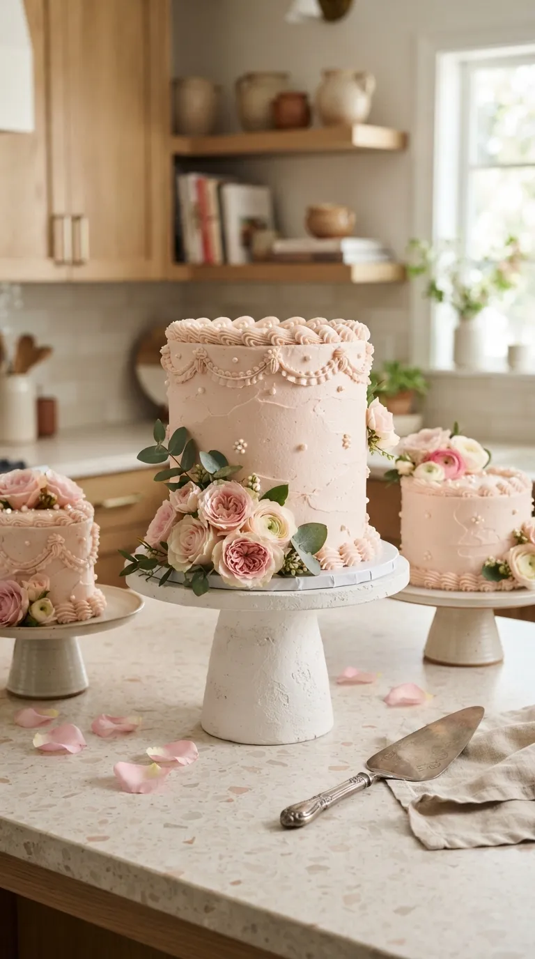 16th Birthday Pink Theme Pink Cake Display