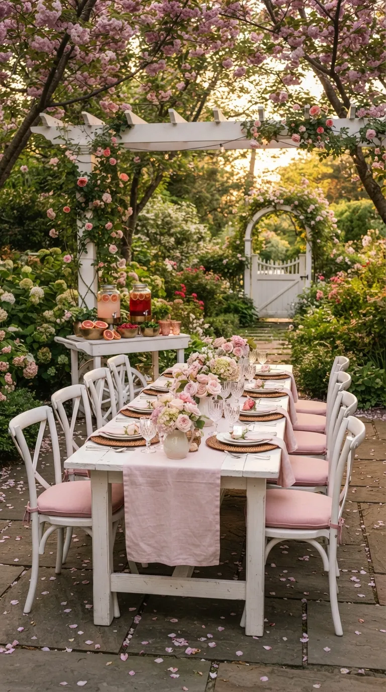 16th Birthday Pink Theme Pink Garden Party