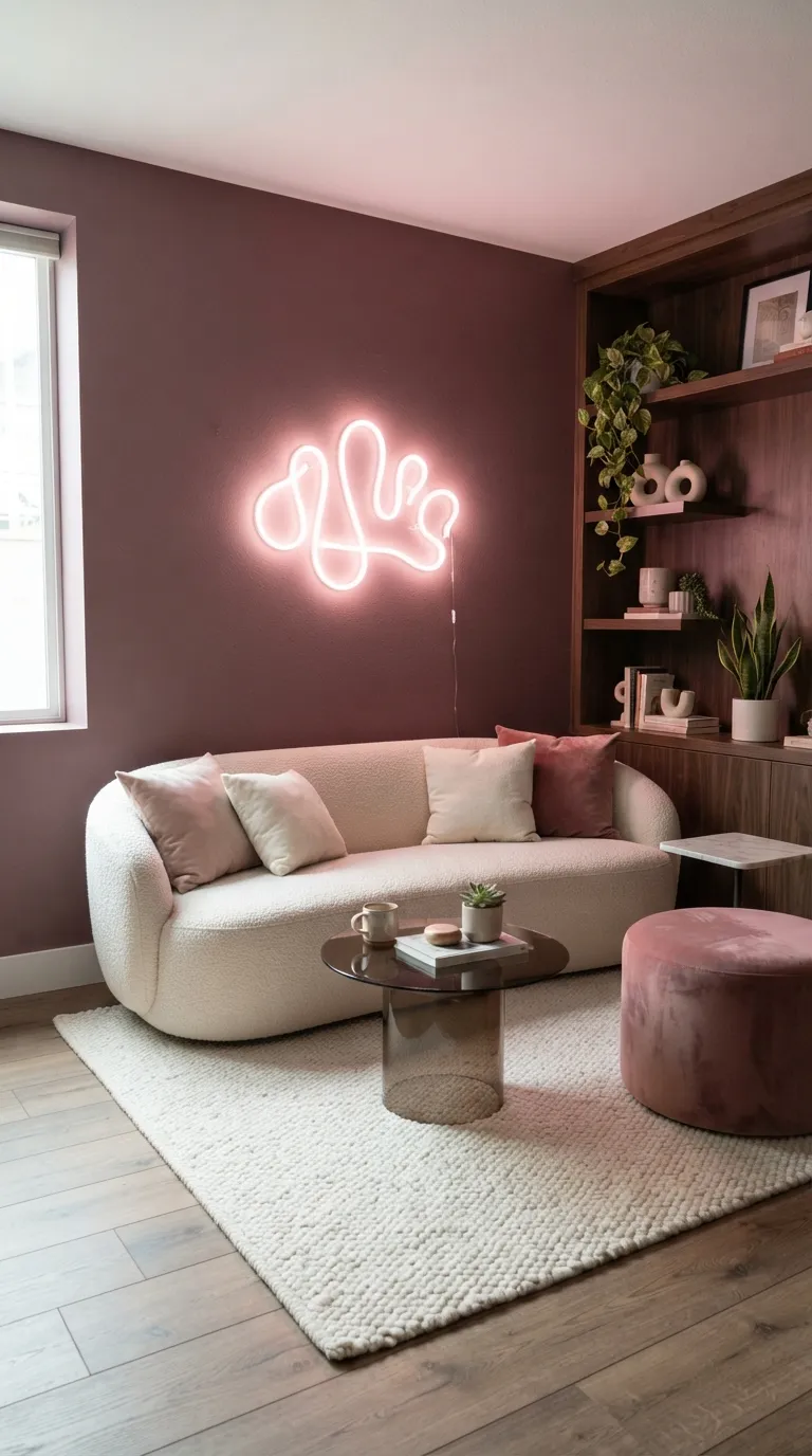 16th Birthday Pink Theme Pink Neon Corner