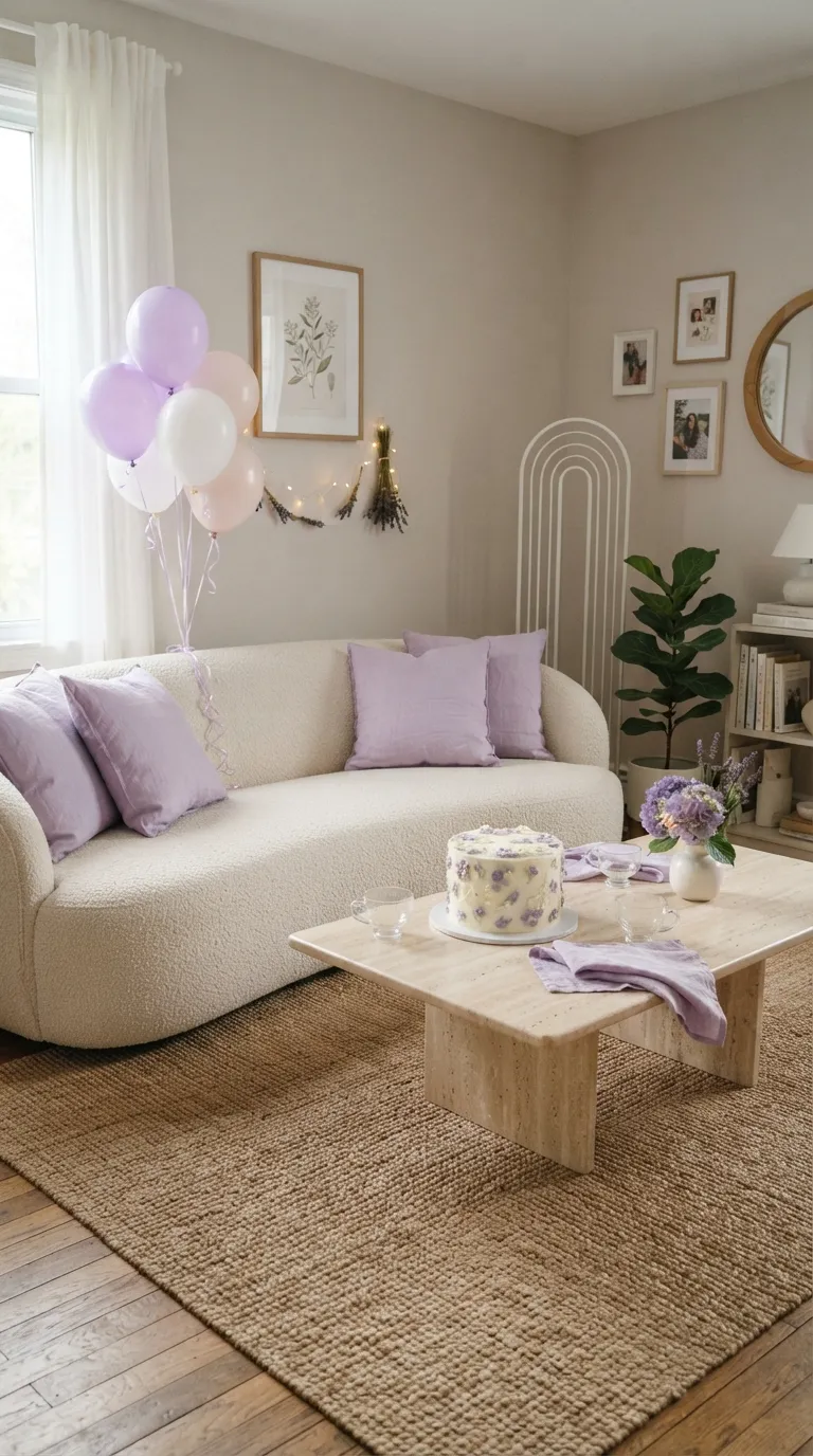 aesthetic birthday decoration ideas Lavender Dream Palette