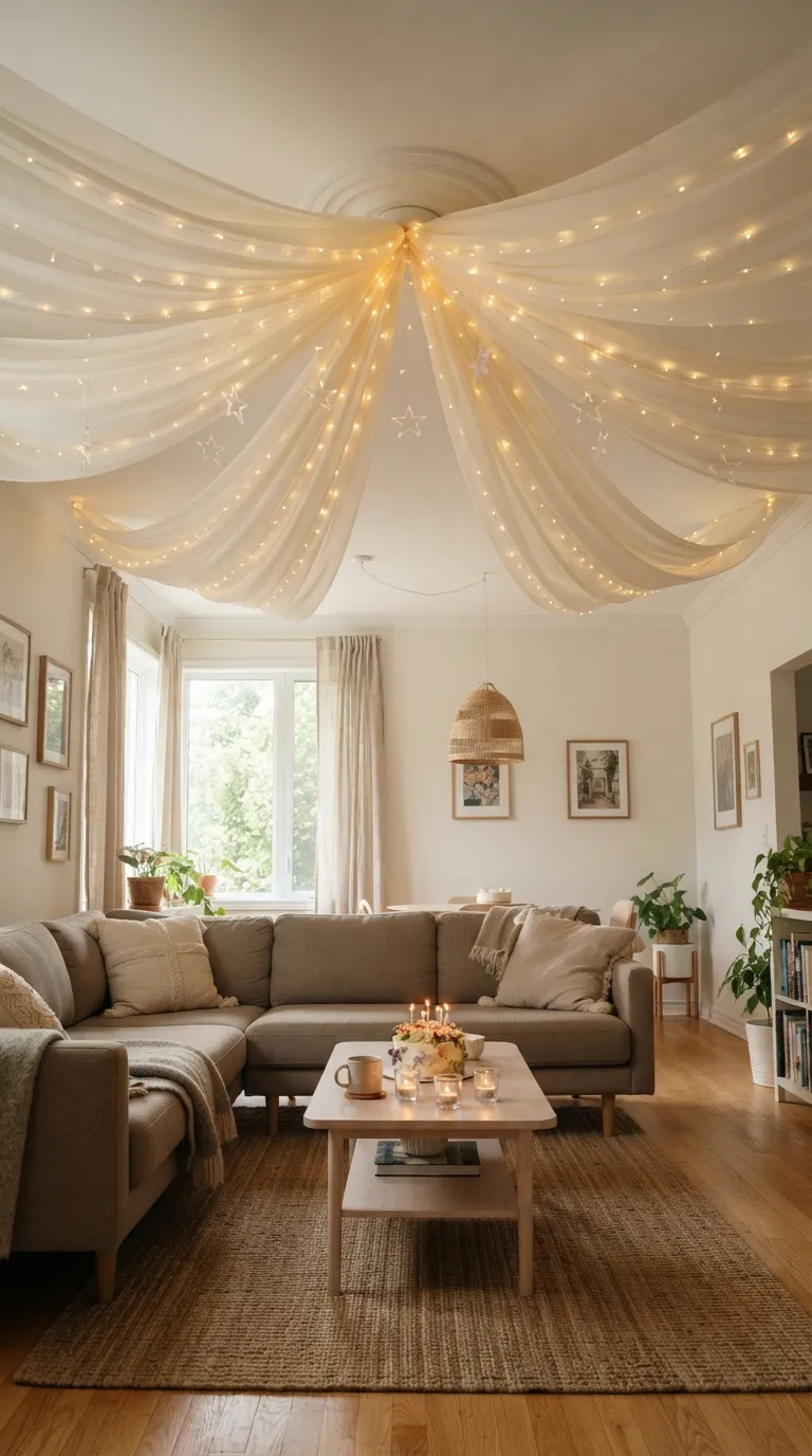 aesthetic birthday decoration ideas Starry Ceiling Canopy