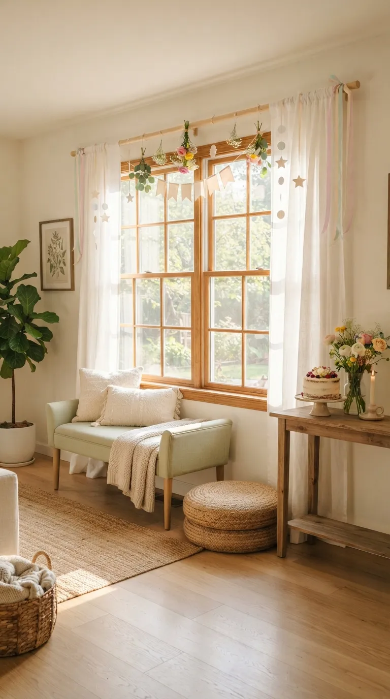 aesthetic birthday decoration ideas Whimsical Window Decor