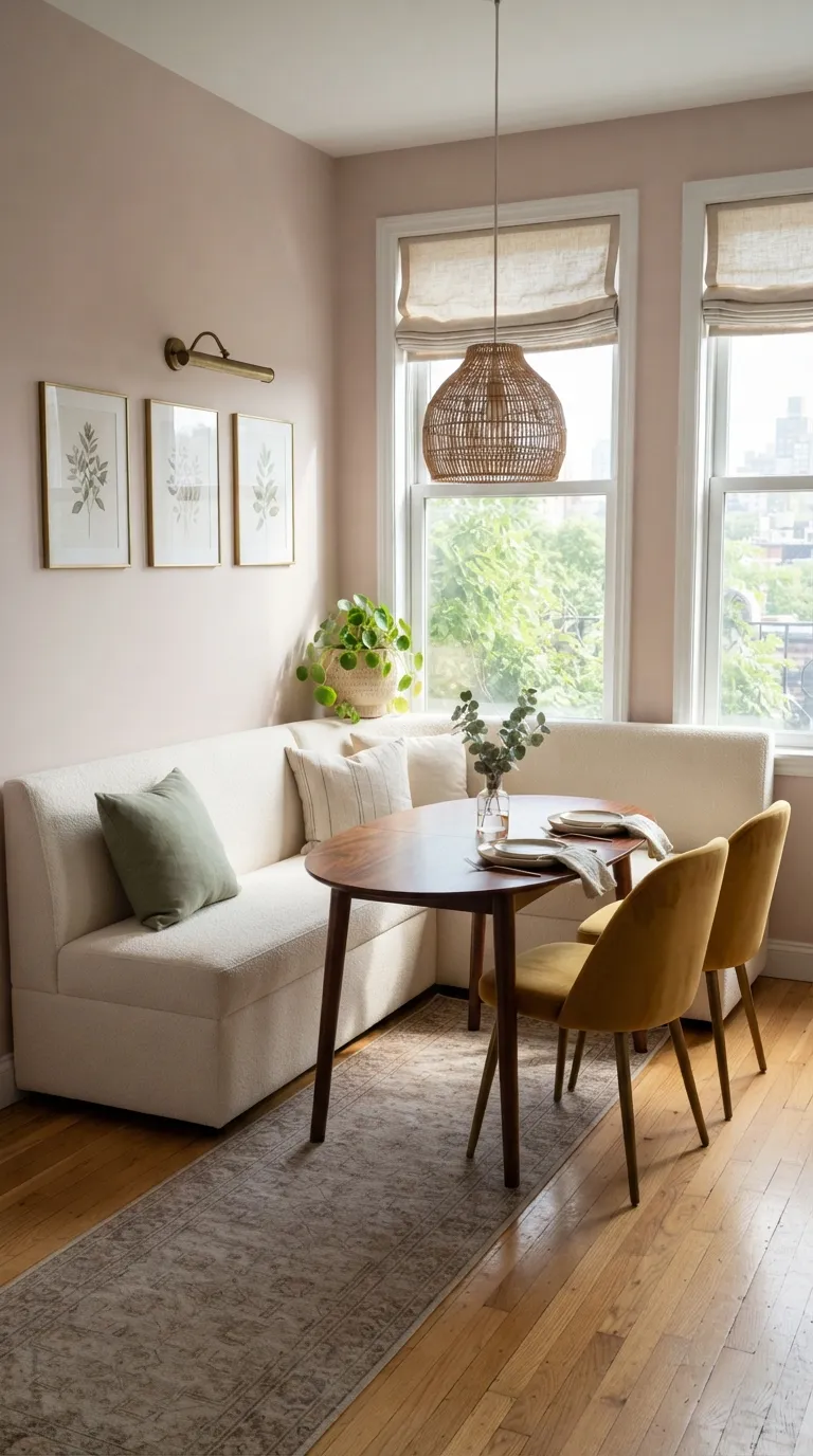 apartment dining room decor Banquette Corner