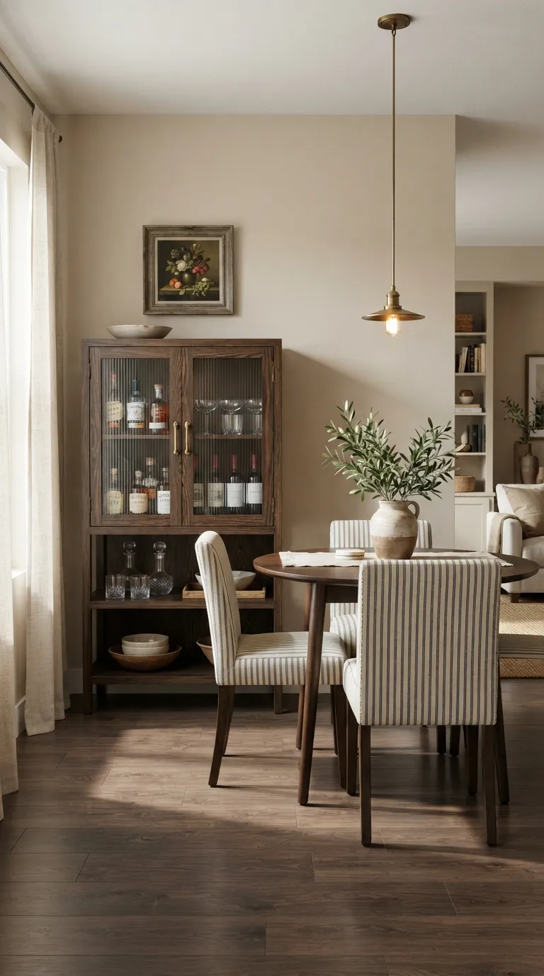 apartment dining room decor Compact Bar Cabinet