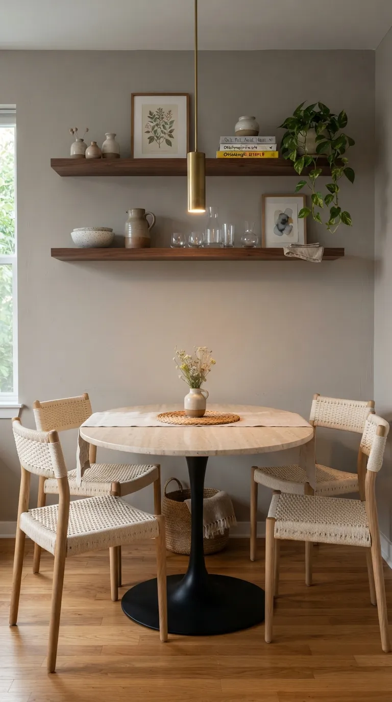 apartment dining room decor Floating Shelves