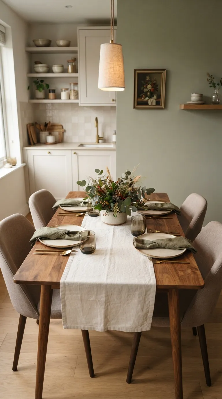 apartment dining room decor Layered Table Styling