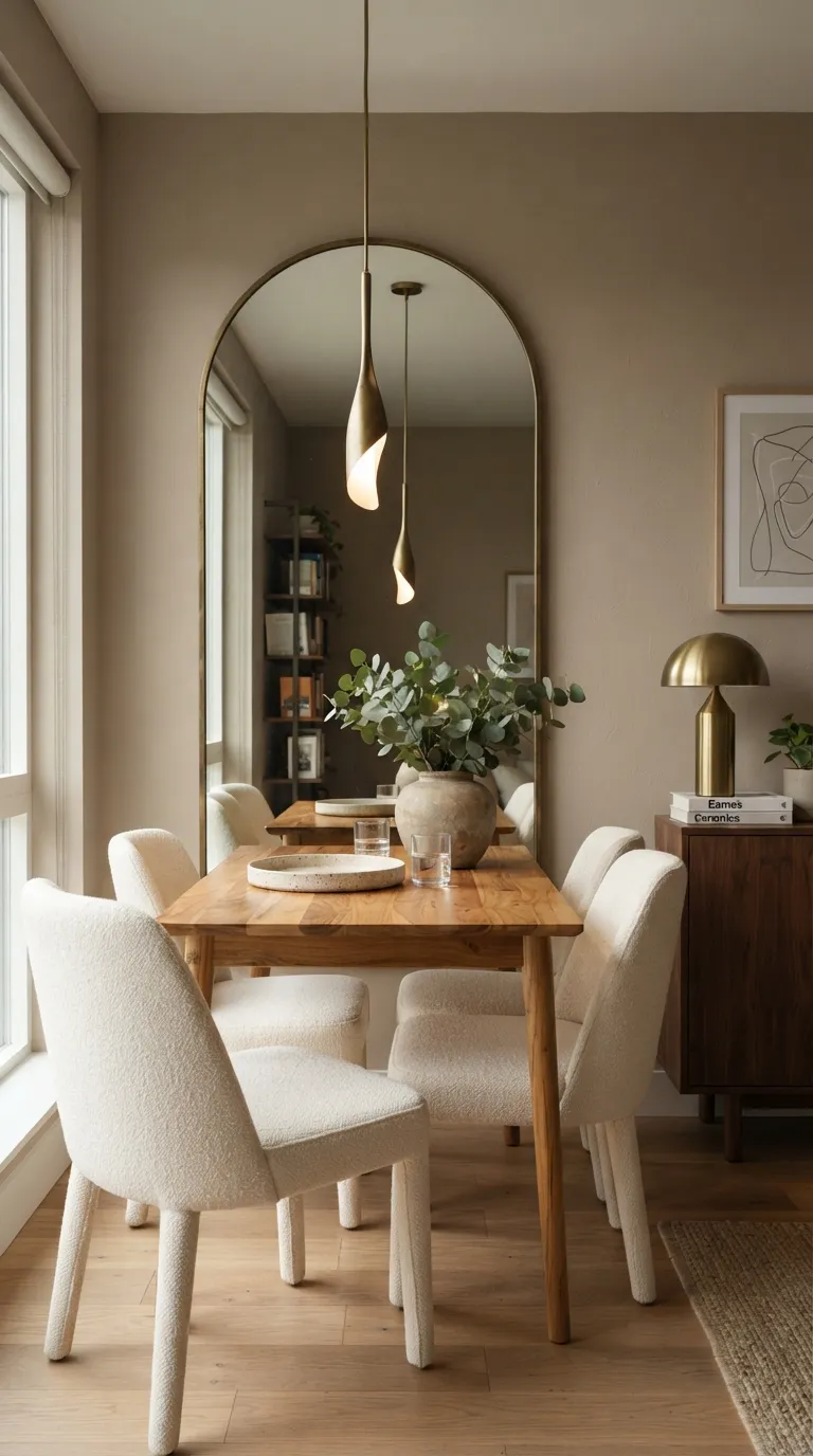 apartment dining room decor Mirror Accent