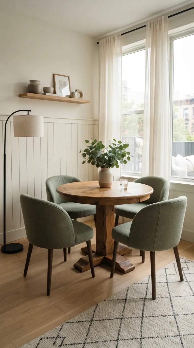apartment dining room decor Round Table Charm