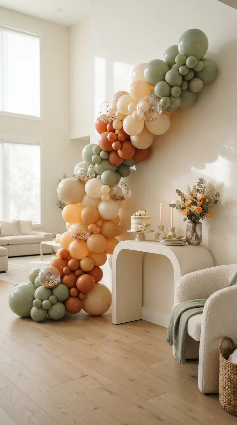 Background Birthday Party Balloon Garland Corner