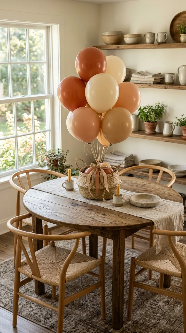 Balloon Simple Decorations Balloon Basket Centerpiece