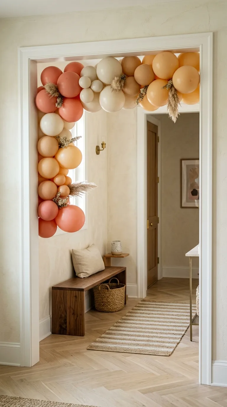Balloon Simple Decorations Balloon Frame Around a Doorway