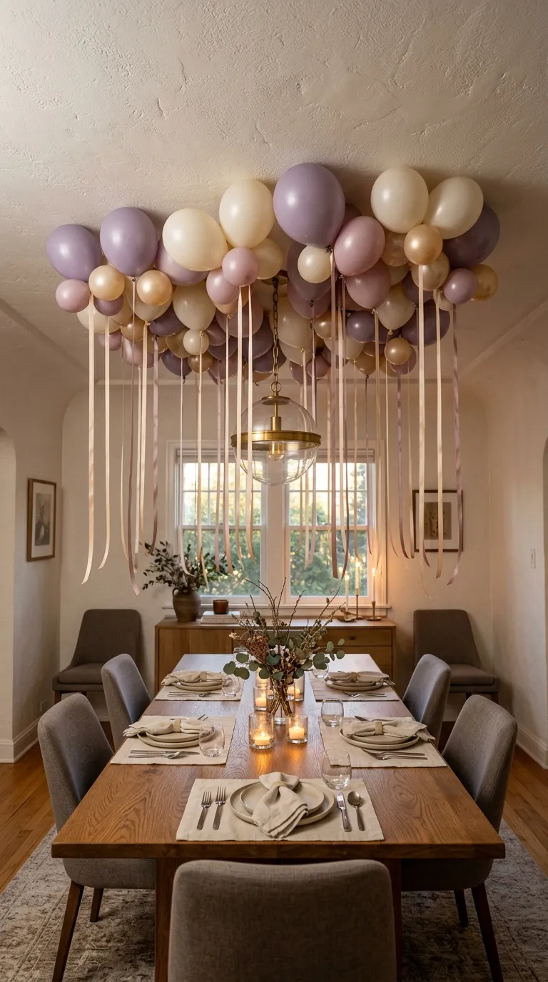 Balloon Simple Decorations Ceiling Balloon Canopy