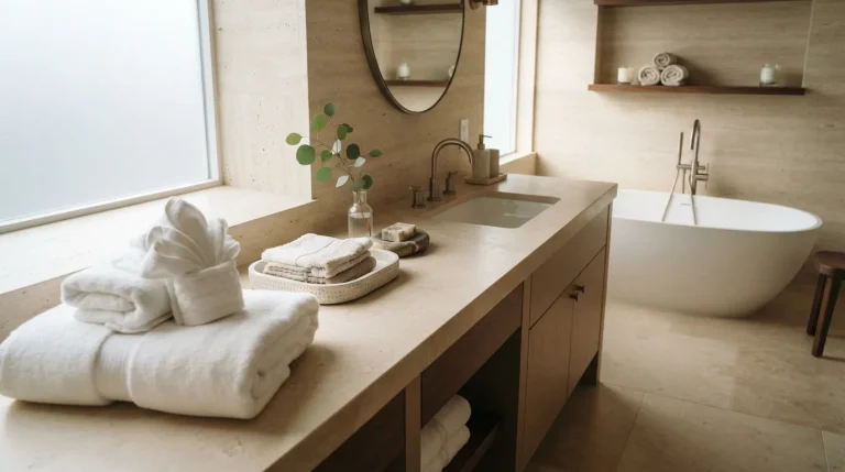 bathroom towel decorating ideas for a luxury look