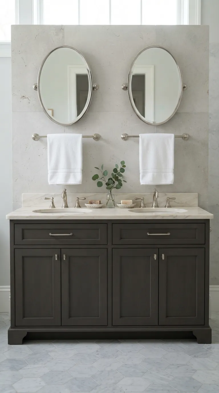bathroom towel display ideas for guest bathrooms Create a Symmetrical Towel Display