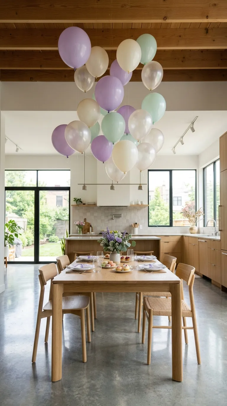 birthday decorations at home Balloon Ceiling Cluster