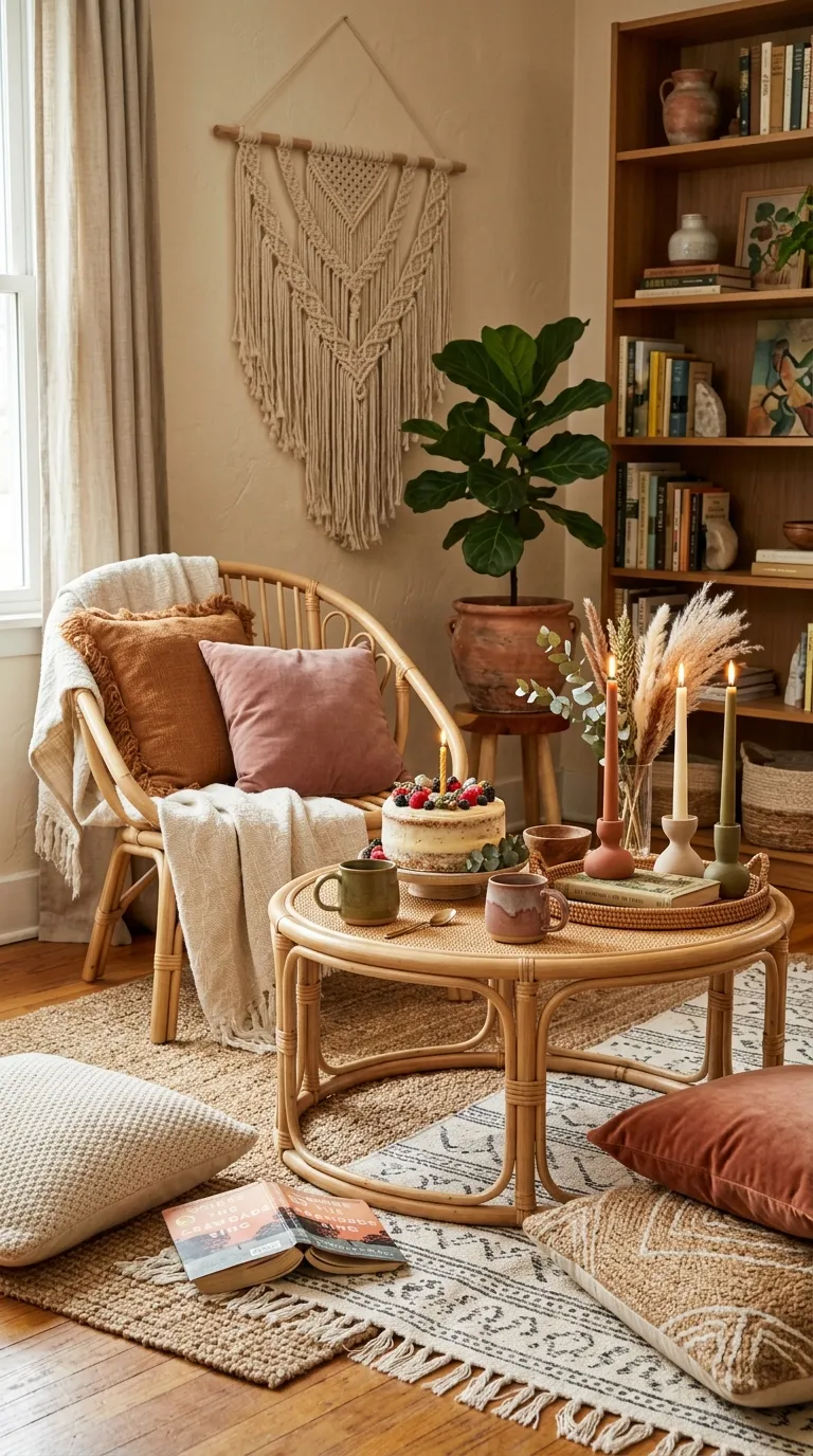 birthday decorations at home Boho Birthday Nook