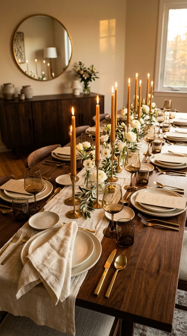 birthday decorations at home Candlelit Dining Table