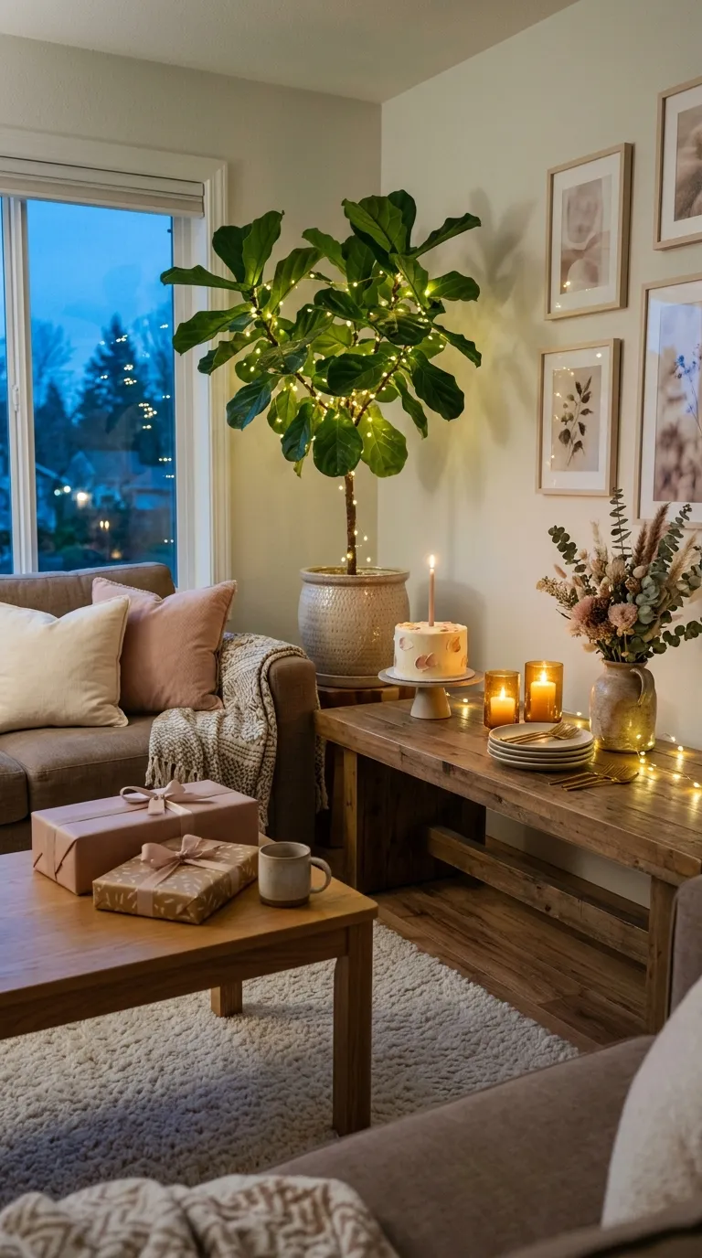 birthday decorations at home Cozy Fairy Light Decor