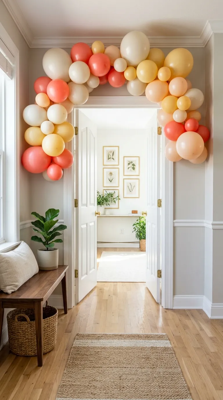 birthday decorations at home Simple Balloon Arch