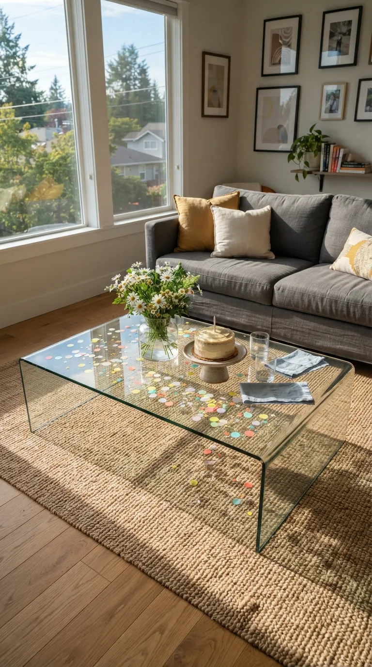 Birthday Decorations Living Room Bright Confetti Table